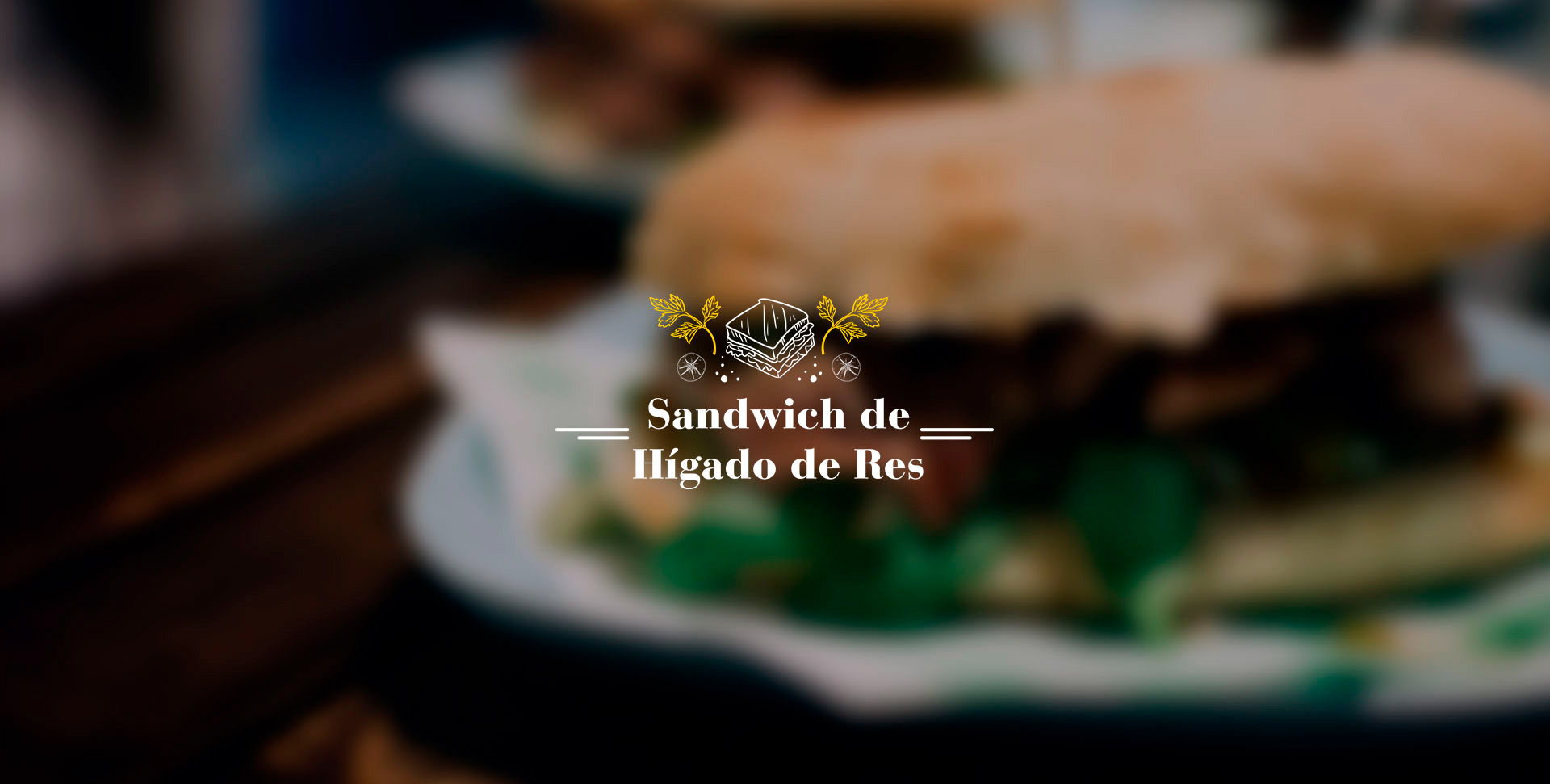 Sandwich de hígado de res