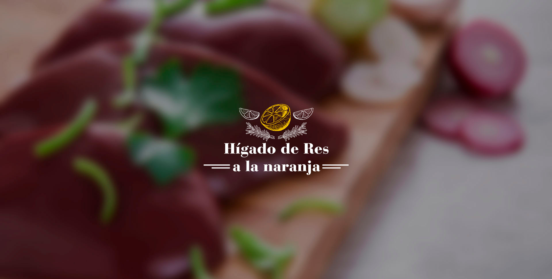 Hígado de res a la naranja
